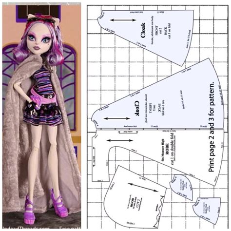 Get Free Monster High Doll Clothes Patterns and Customize Your Collection!